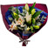 bouquet of lilies with greenery. Novosibirsk