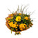 Sunlight. This well-balanced arrangement of yellow roses and a gerbera will express your warmest feelings.. Novosibirsk