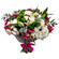 Enchanting Lady. Glamourous flower bouquet with lilies, alstroemerias and chrysanthemums.. Novosibirsk