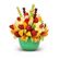 Fruit fountain. Delicious edible fruit arrangement of oranges, apples, grapes, pineapple and strawberries!. Novosibirsk