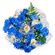 Blues. Mysterious, charming and elegantly arranged combination of spray chrysanthemums and roses.. Novosibirsk
