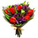Bouquet of tulips and alstroemerias. Novosibirsk