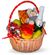 &#39;Wish you&#39; Basket. This nice gift basket includes various fruit, chocolate candies, cookies and a bottle of sparkling wine.. Novosibirsk