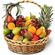 &#39;Garden of Eden&#39; basket. A delicious basket arrangement of the freshest apples, pears, oranges, kiwifruit, bananas, grapes and a pineapple.. Novosibirsk
